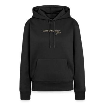 Europäisches Vanille Girl - Frauen Premium Bio Hoodie - Schwarz - Vorne - Julia (174cm)
