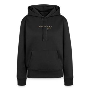 Asiatisches Vanille Girl - Frauen Premium Bio Hoodie - Schwarz - Vorne - Julia (174cm)