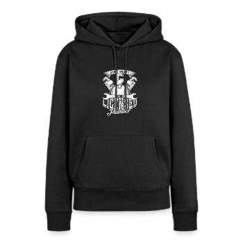 Ne vous inquiétez pas, je suis un plombier agréé - Plombier - Sweat à capuche Premium bio Femme - noir - Devant - Julia (174cm)