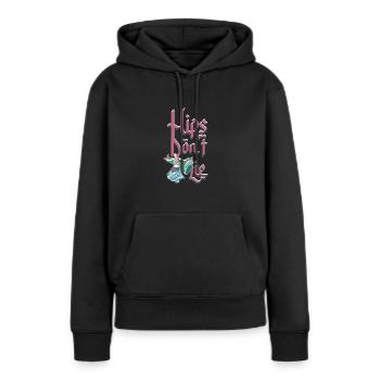 Hips Don’t Lie - Danse du ventre - Sweat à capuche Premium bio Femme - noir - Devant - Julia (174cm)