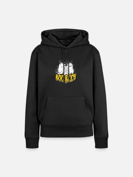 BOO BEES - Geisterhaft - Frauen Premium Bio Hoodie - Schwarz