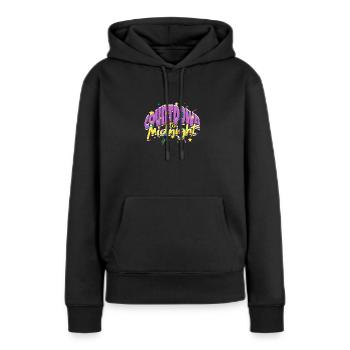 Countdown bis Mitternacht - Silvester - Frauen Premium Bio Hoodie - Schwarz - Vorne - Julia (174cm)