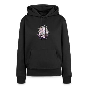 Magic happens - Magic - Women’s Premium Organic Hoodie - black - Front - Julia (174cm)