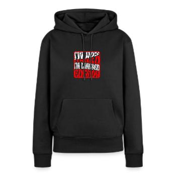 Ich bin nicht komisch, ich bin limitierte Auflage - Comedian - Frauen Premium Bio Hoodie - Schwarz - Vorne - Julia (174cm)