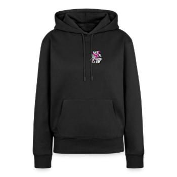 ANTI SOCIAL LIFTING CLUB - Fitness - Sweat à capuche Premium bio Femme - noir - Devant - Julia (174cm)