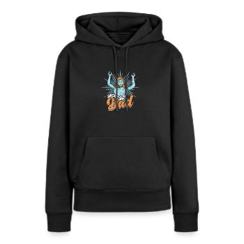 Ich erzähle es Papa - Frauen Premium Bio Hoodie - Schwarz - Vorne - Julia (174cm)