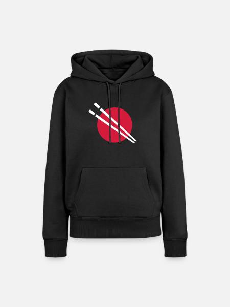 Japan - Frauen Premium Bio Hoodie - Schwarz