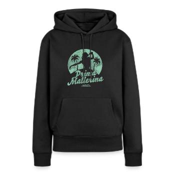 Mallorca Spruch Prima Mallerina - Frauen Premium Bio Hoodie - Schwarz - Vorne - Julia (174cm)