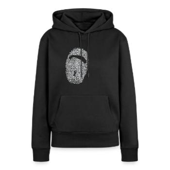 Paragliding Fallschirmsport Fingerabdruck - Frauen Premium Bio Hoodie - Schwarz - Vorne - Julia (174cm)