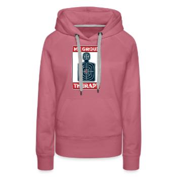 Meine Gruppen Therapie - Waffe Waffen Schießsport - Frauen Premium Bio Hoodie - Malve - Vorne - Isabella (175cm)