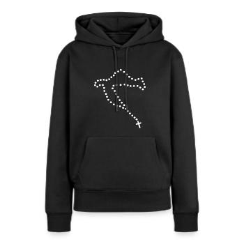 Krunica Medjugorje Croatia Hrvatska Kroatien - Frauen Premium Bio Hoodie - Schwarz - Vorne - Julia (174cm)