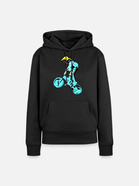 bmx - Sweat à capuche Premium bio Femme - noir