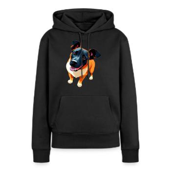 Schäfer Welpe Mischling Hund super süß - Frauen Premium Bio Hoodie - Schwarz - Vorne - Julia (174cm)