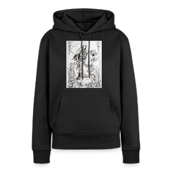 Der Tod auf einem Pferd - Frauen Premium Bio Hoodie - Schwarz - Vorne - Julia (174cm)