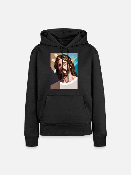 Heilige Abstraktion - Frauen Premium Bio Hoodie - Schwarz