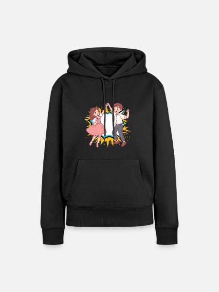 Tanzpaar Foxtrott - Frauen Premium Bio Hoodie - Schwarz