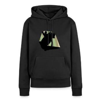 Haustier Axolotls - Frauen Premium Bio Hoodie - Schwarz - Vorne - Julia (174cm)