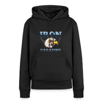 Iron Paradise - Women’s Premium Organic Hoodie - black - Front - Julia (174cm)