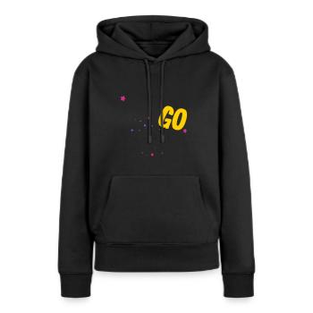 Untitled 46 - Women’s Premium Organic Hoodie - black - Front - Julia (174cm)