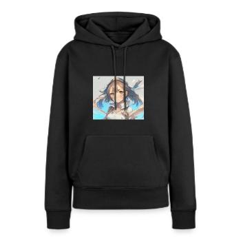 Anime explorer - Women’s Premium Organic Hoodie - black - Front - Julia (174cm)