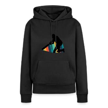 Cricketer Cricket Team Sports - Women’s Premium Organic Hoodie - black - Front - Julia (174cm)