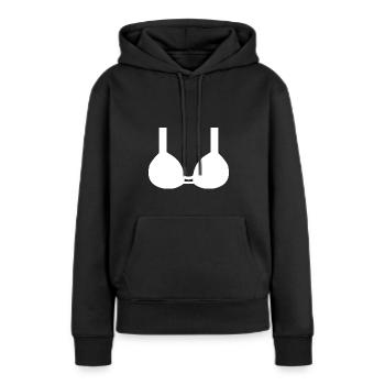 Fête en bikini - Sweat à capuche Premium bio Femme - noir - Devant - Julia (174cm)