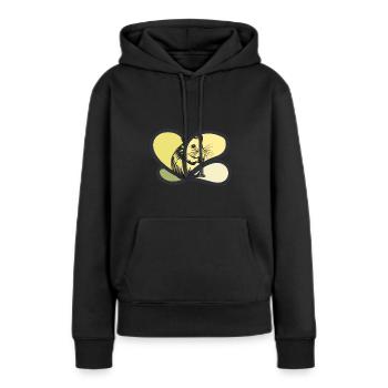 Rongeur souris - Sweat à capuche Premium bio Femme - noir - Devant - Julia (174cm)