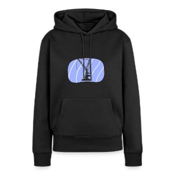 Crane Client - Women’s Premium Organic Hoodie - black - Front - Julia (174cm)
