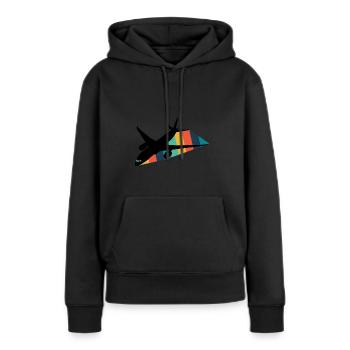 Aviation Airplane Airplane - Women’s Premium Organic Hoodie - black - Front - Julia (174cm)