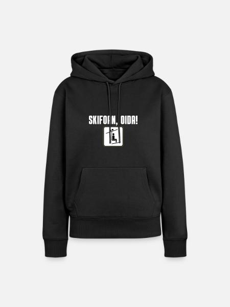 Skifoan - Frauen Premium Bio Hoodie - Schwarz