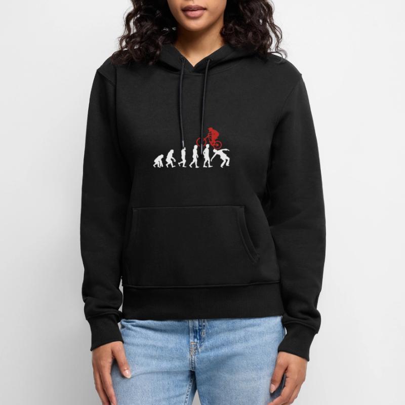 VTT VTT VTT Vélo Evolution Sweat à capuche Premium bio Femme