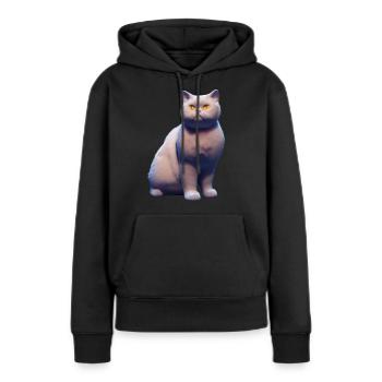 Britisch Kurzhaar Katze - Britisch Kurzhaar - Frauen Premium Bio Hoodie - Schwarz - Vorne - Julia (174cm)