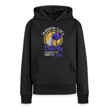 Tierkreiszeichen Sternbild - Frauen Premium Bio Hoodie - Schwarz - Vorne - Julia (174cm)