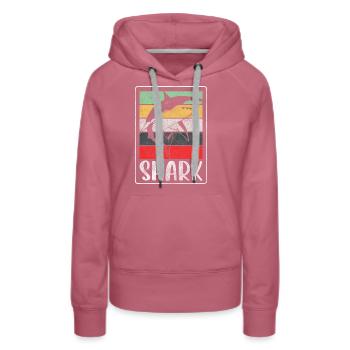 Dents de pêcheur sous-marin Sharks - Sweat à capuche Premium bio Femme - mauve - Devant - Isabella (175cm)