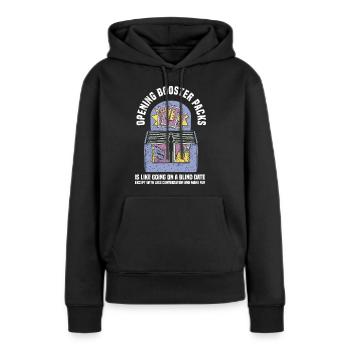 Trading Cards - Frauen Premium Bio Hoodie - Schwarz - Vorne - Julia (174cm)