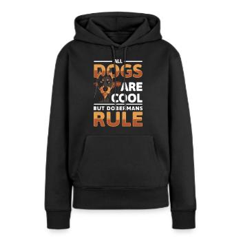 Wachhund Hunderasse Beschützen - Frauen Premium Bio Hoodie - Schwarz - Vorne - Julia (174cm)