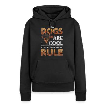 Wachhund Hund Diensthunde Schutzdienst - Frauen Premium Bio Hoodie - Schwarz - Vorne - Julia (174cm)