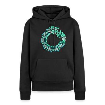 Inka Maya kalender aztec - Frauen Premium Bio Hoodie - Schwarz - Vorne - Julia (174cm)