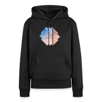 Norvège - Norvège - Sweat à capuche Premium bio Femme - noir - Devant - Julia (174cm)