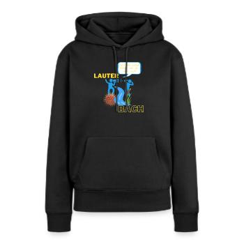 Lauter Bach - Frauen Premium Bio Hoodie - Schwarz - Vorne - Julia (174cm)