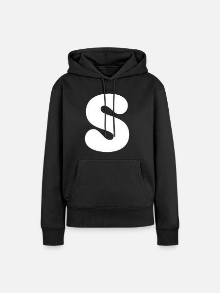 S - Frauen Premium Bio Hoodie - Schwarz