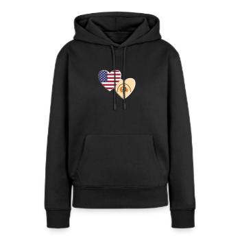 Flagge der amerikanischen Navajo-Indianer - Frauen Premium Bio Hoodie - Schwarz - Vorne - Julia (174cm)