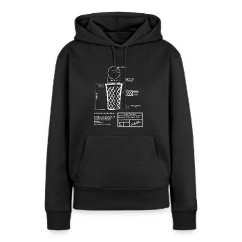 Cidre, Bembel, Äbbelwoi - Sweat à capuche Premium bio Femme - noir - Devant - Julia (174cm)