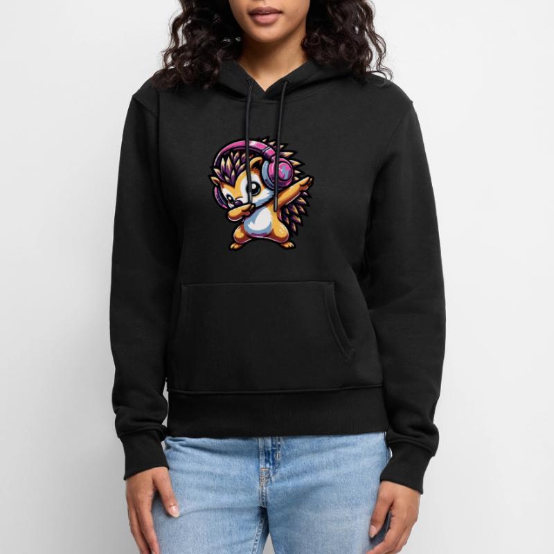 Dabbing Igel Frauen Premium Bio Hoodie