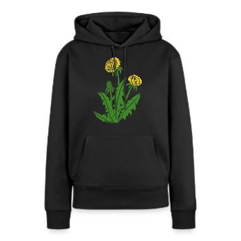 löwenzahn löwe pusteblume butterblume dandy lion - Frauen Premium Bio Hoodie - Schwarz - Vorne - Julia (174cm)