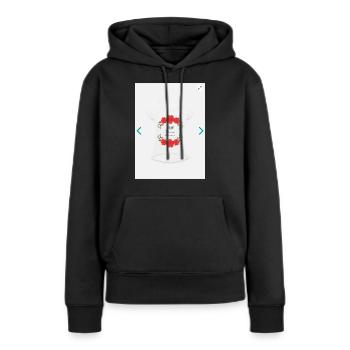 Enterrement de vie de jeune fille - Sweat à capuche Premium bio Femme - noir - Devant - Julia (174cm)