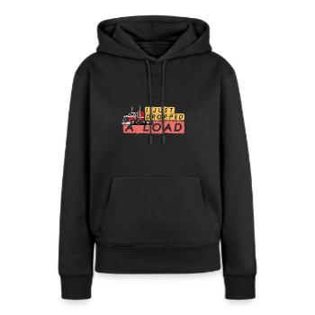 Camionneur Diesel Big Rig Semi-Remorque Camion Chauffeur - Sweat à capuche Premium bio Femme - noir - Devant - Julia (174cm)