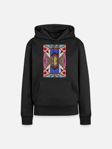 Native - Frauen Premium Bio Hoodie - Schwarz