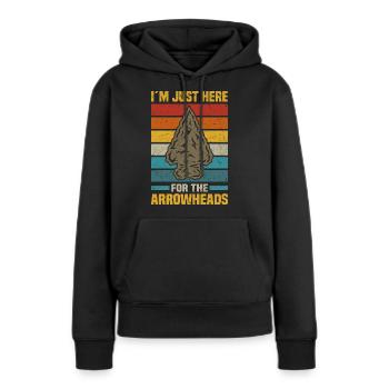 Arrowhead Hunting - Frauen Premium Bio Hoodie - Schwarz - Vorne - Julia (174cm)