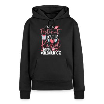 Valentine's Day Boyfriend In Love Affection - Women’s Premium Organic Hoodie - black - Front - Julia (174cm)